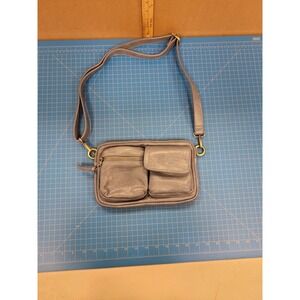 Leather Crossbody Bag Gray Small Purse Handbag Shoulder Bag‎ Pocketbook Travel